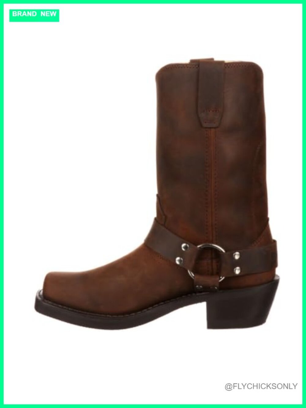 Durango Leather Western Harness Boot Snoot Toe Goodyear Welt Mid-Calf